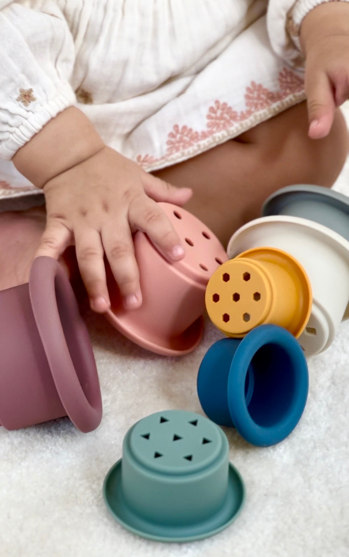 Silicone stacking toy