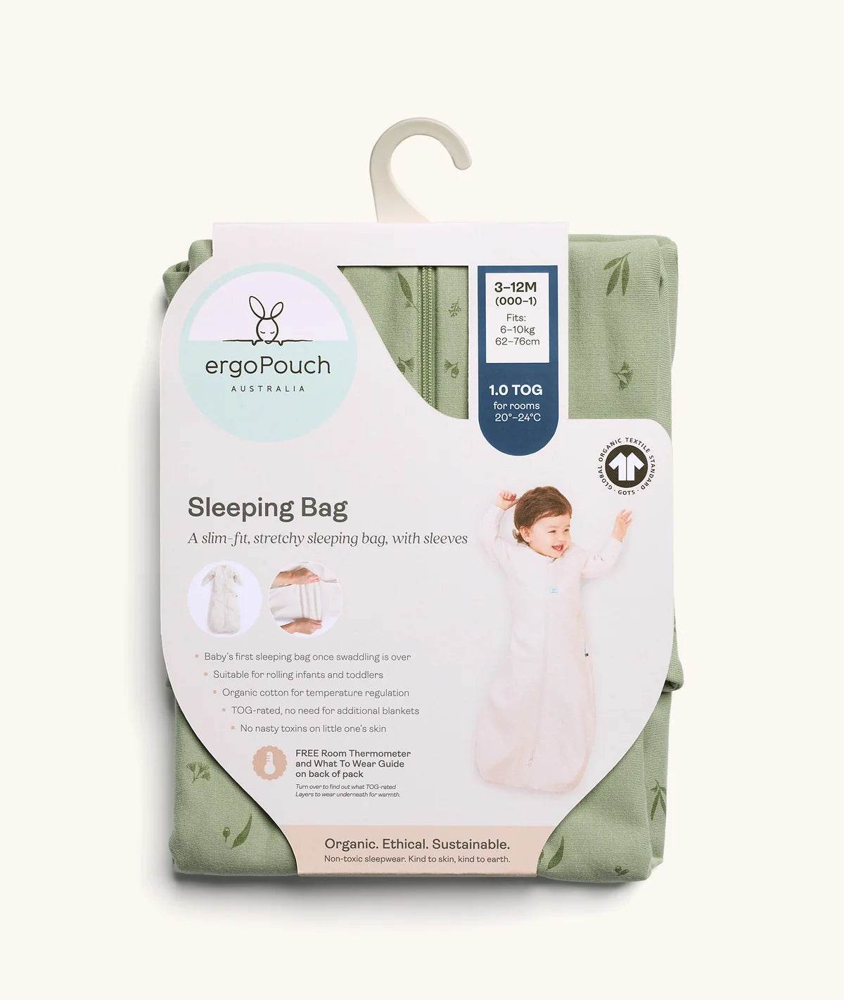 Jersey Sleeping Bag with Sleeves 1.0 TOG