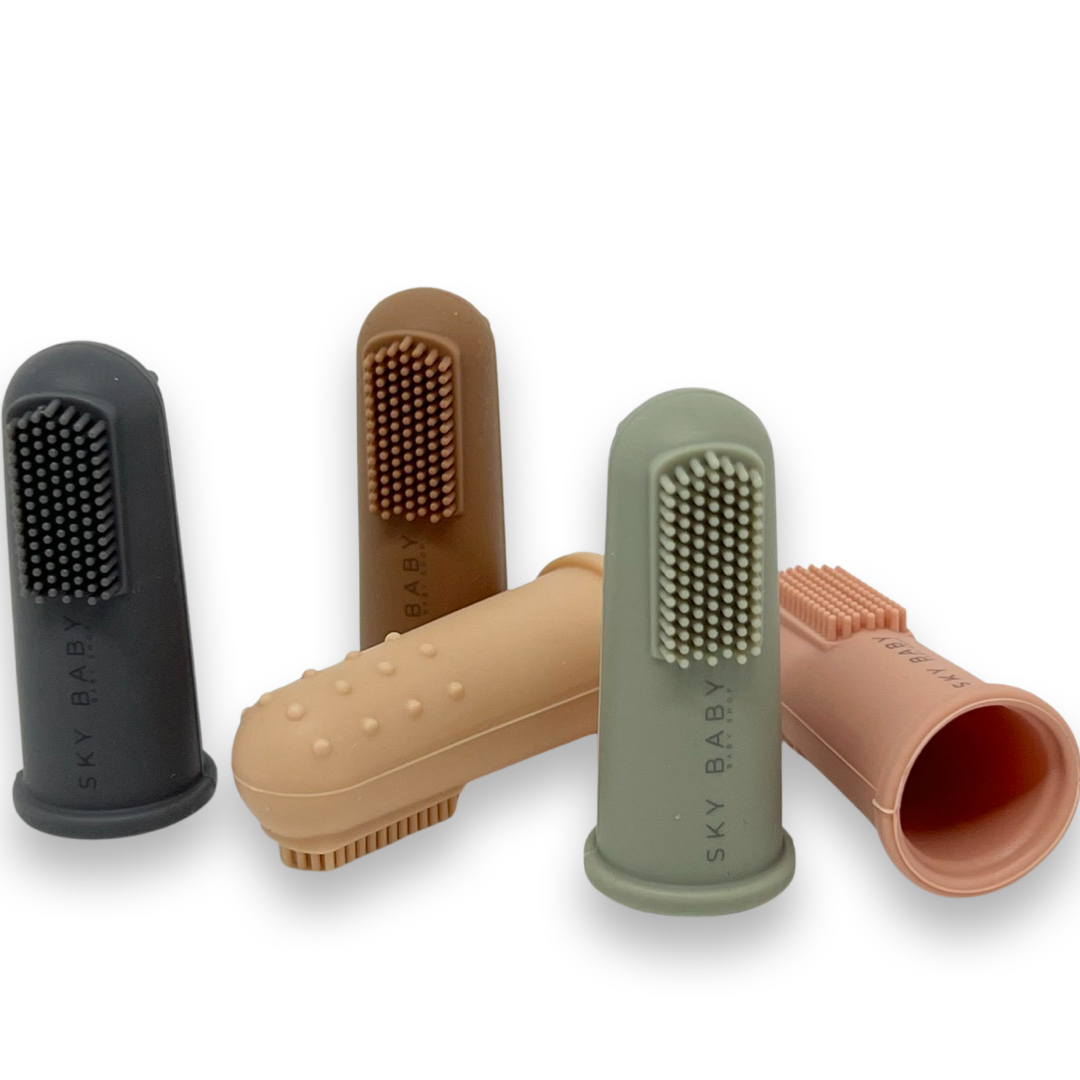 Silicone baby tooth brush