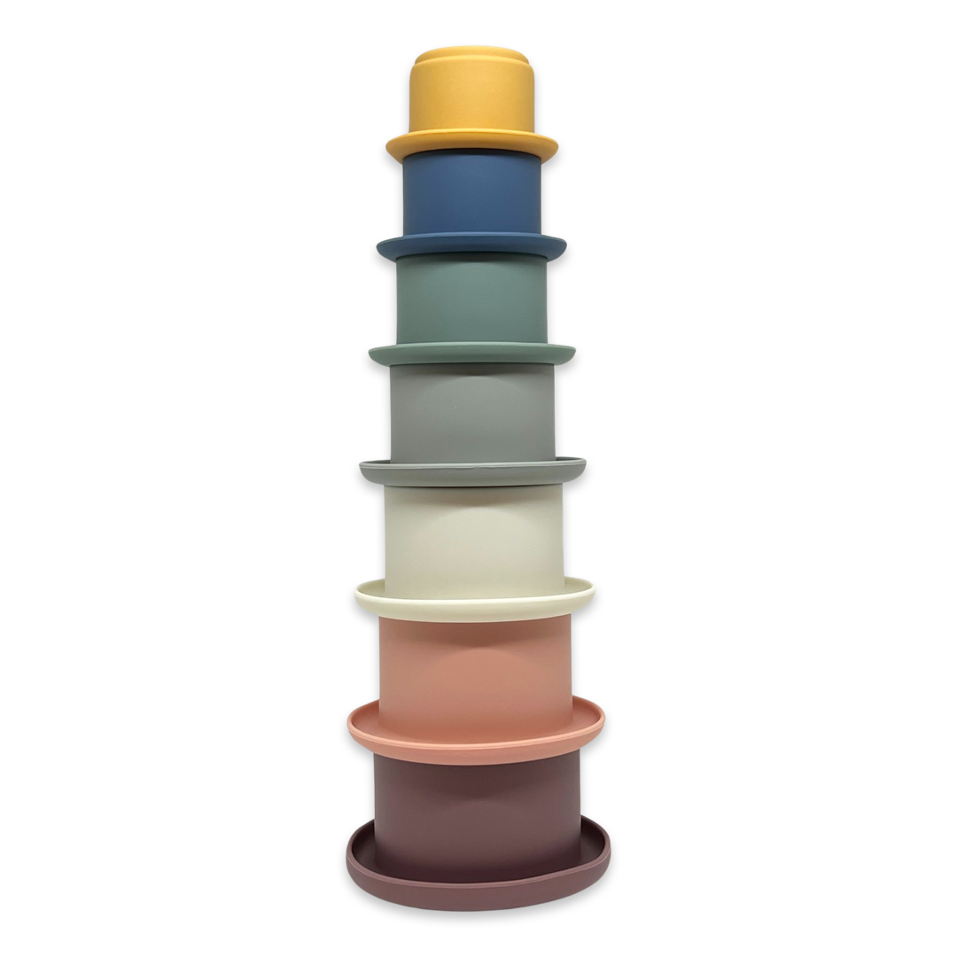 Silicone stacking toy