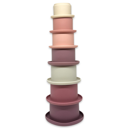 Silicone stacking toy