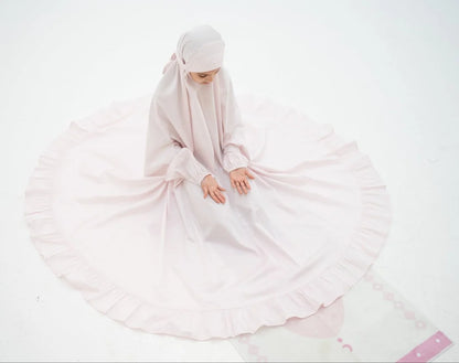 Prayer Mat with Prayer Dress - pink